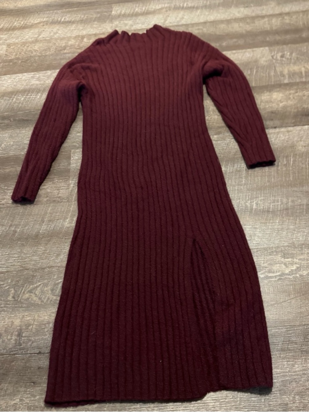 Aerie Maroon Sweater Dress